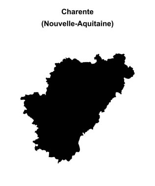 Charente bölümü boş ana hat haritası