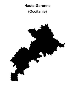 Haute-Garonne departmanı boş ana hat haritası