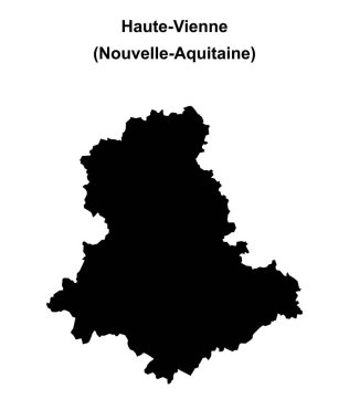 Haute-Vienne departmanı boş ana hat haritası