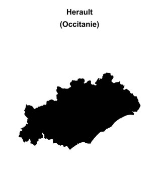 Herault bölümü boş ana hat haritası