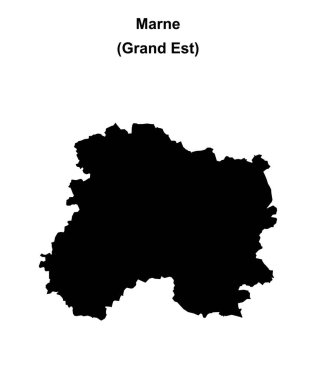 Marne departmanı boş ana hat haritası
