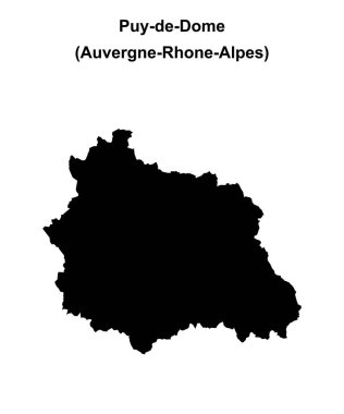 Puy-de-Dome departmanı boş ana hat haritası