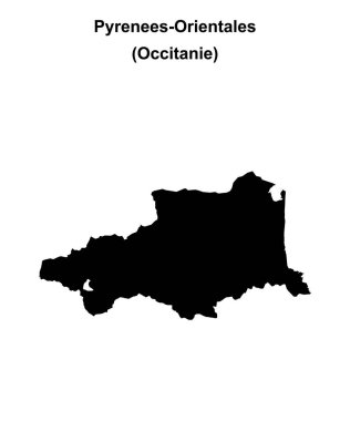 Pirenes-Orientales bölümü boş ana hat haritası