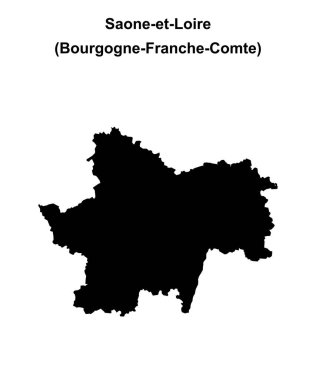 Saone-et-Loire bölümü boş ana hat haritası