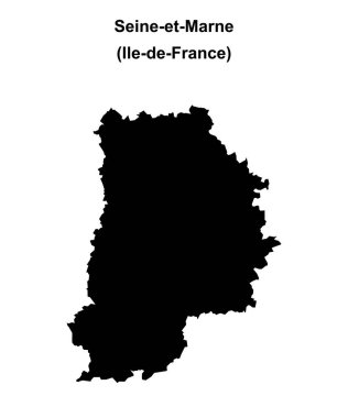 Seine-et-Marne departmanı boş ana hat haritası