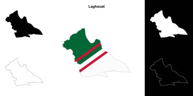 Laghouat il ana hat haritası ayarlandı