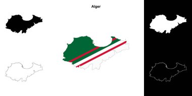Alger eyalet ana hat haritası ayarlandı