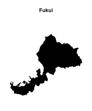Fukui ili boş ana hat haritası