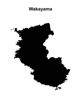 Wakayama ili boş ana hat haritası