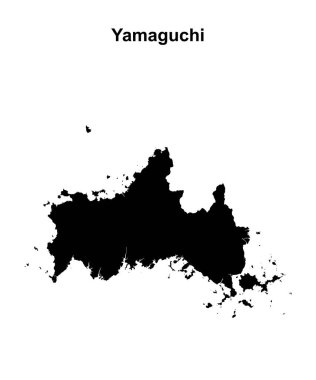 Yamaguchi Valiliği boş ana hat haritası