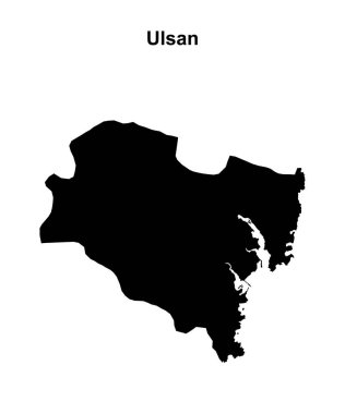 Ulsan bölgesi boş ana hat haritası