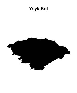 Ysyk-Kol bölgesi boş ana hat haritası
