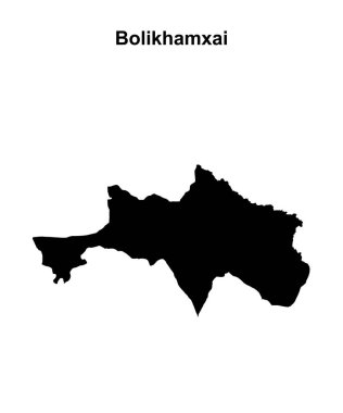 Bolikhamxai bölgesi boş ana hat haritası