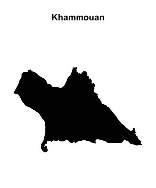 Khammouan vilayeti boş ana hat haritası