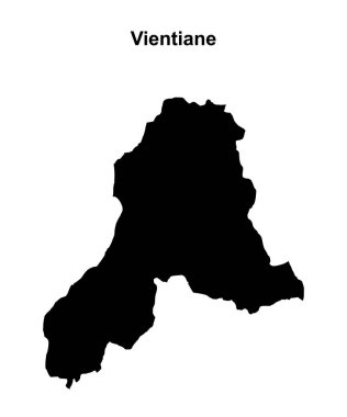 Vientiane bölgesi boş ana hat haritası