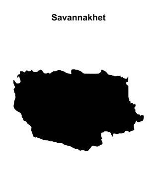Savannakhet eyaleti boş ana hat haritası