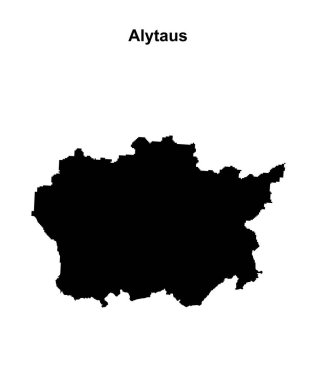 Alytaus ilçesi boş ana hat haritası