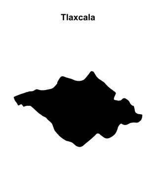 Tlaxcala durumu boş ana hat haritası