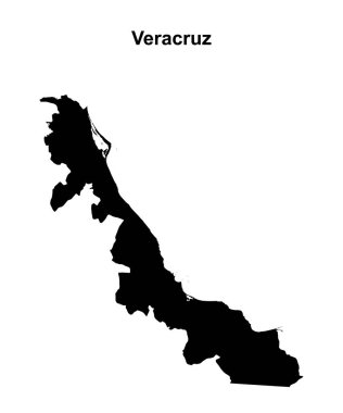 Veracruz durumu boş ana hat haritası