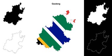 Gauteng eyalet ana hat haritası ayarlandı