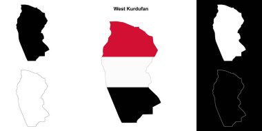 Batı Kurdufan devlet ana hatları haritası ayarlandı