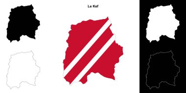 Le Kef Valiliği ana hat haritası seti