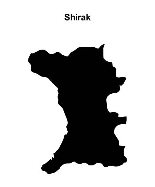 Shirak bölgesi boş ana hat haritası
