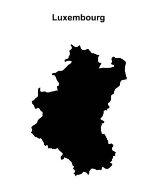 Lüksemburg eyaleti boş ana hat haritası