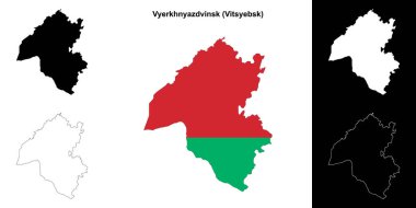 Vyerkhnyazdvinsk bölge haritası seti