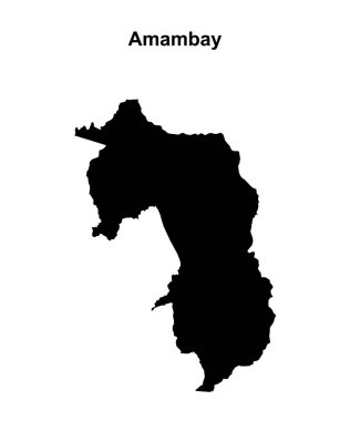 Amambay bölümü boş ana hat haritası