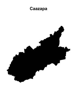 Caazapa bölümü boş ana hat haritası