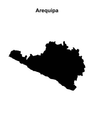 Arequipa bölgesi boş ana hat haritası