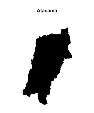 Atacama bölgesi boş ana hat haritası