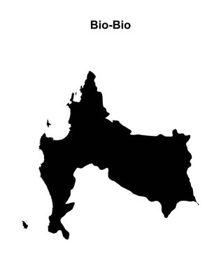 Biyo-Biyo bölgesi boş ana hat haritası