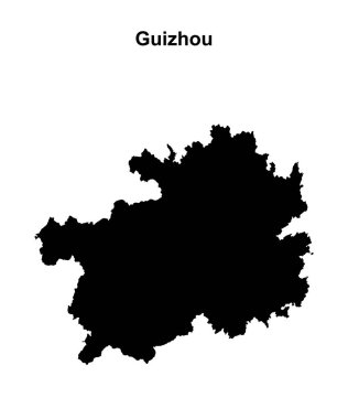 Guizhou eyaleti boş ana hat haritası