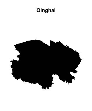 Qinghai vilayeti boş ana hat haritası
