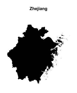 Zhejiang bölgesi haritası boş