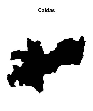 Caldas boş dış hat haritası