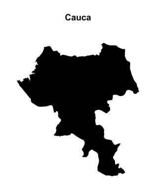 Cauca boş dış hat haritası