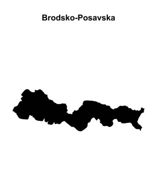 Brodsko-Posavska ilçesi boş ana hat haritası