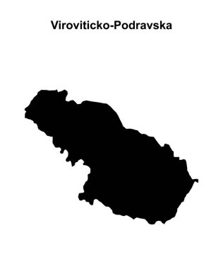 Viroviticko-Podravska ilçesi boş ana hat haritası