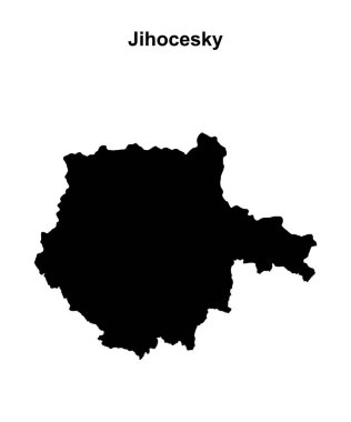 Jihocesky boş ana hat haritası