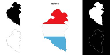 Remich kanton ana hat haritası ayarlandı