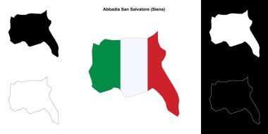 Abbadia San Salvatore (Toskana) ana hat haritası seti