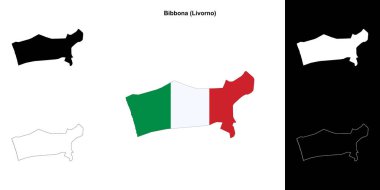 Bibbona (Toskana) ana hat haritası seti
