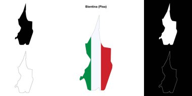 Bientina (Toskana) ana hat haritası seti