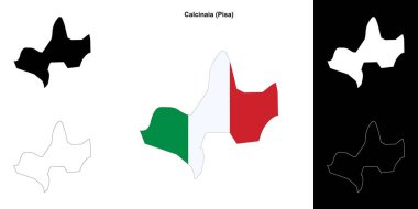 Calcinaia (Toskana) ana hat haritası seti