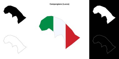 Camporgiano (Toskana) ana hat haritası seti