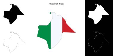 Capannoli (Toskana) ana hat haritası seti