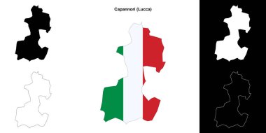 Capannori (Toskana) ana hat haritası seti